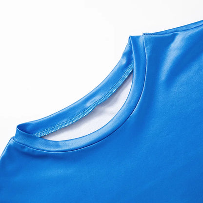 Gradient Color T Shirts For Women Aesthetic Clothes Long Sleeve Crop Top Y2k Accessories O-neck Tshirt Slim Fit Ropa De Mujer