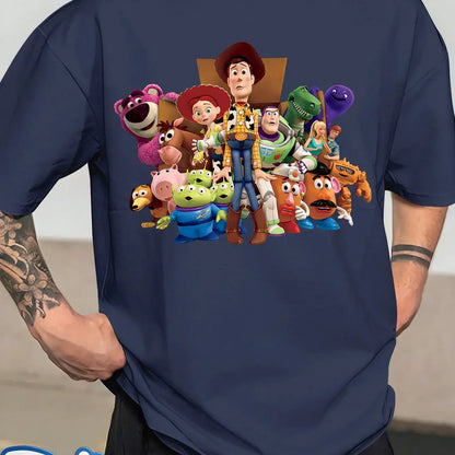 Men'S T-Shirt Showcases a Stylish And Minimalist Design with a Round Neck And Twill Fabric Perfect for Summer Casual Wear