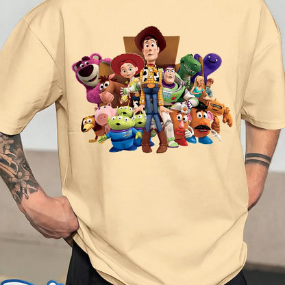 Men'S T-Shirt Showcases a Stylish And Minimalist Design with a Round Neck And Twill Fabric Perfect for Summer Casual Wear