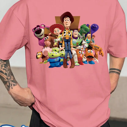 Men'S T-Shirt Showcases a Stylish And Minimalist Design with a Round Neck And Twill Fabric Perfect for Summer Casual Wear