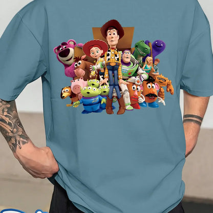 Men'S T-Shirt Showcases a Stylish And Minimalist Design with a Round Neck And Twill Fabric Perfect for Summer Casual Wear